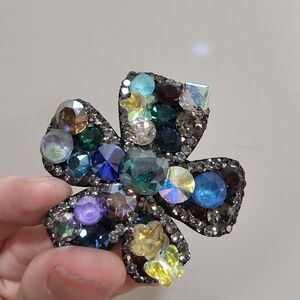 Multicolor Crystal Brooch